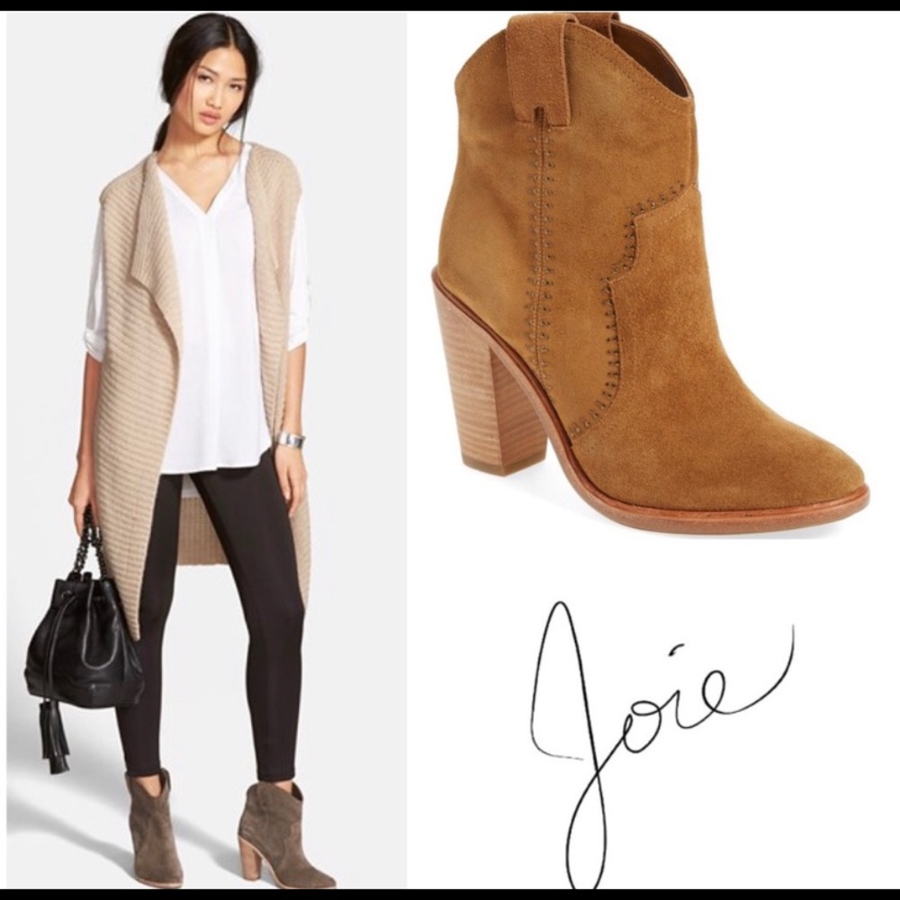 💕Joie suede ankle bootie sz 6 💕